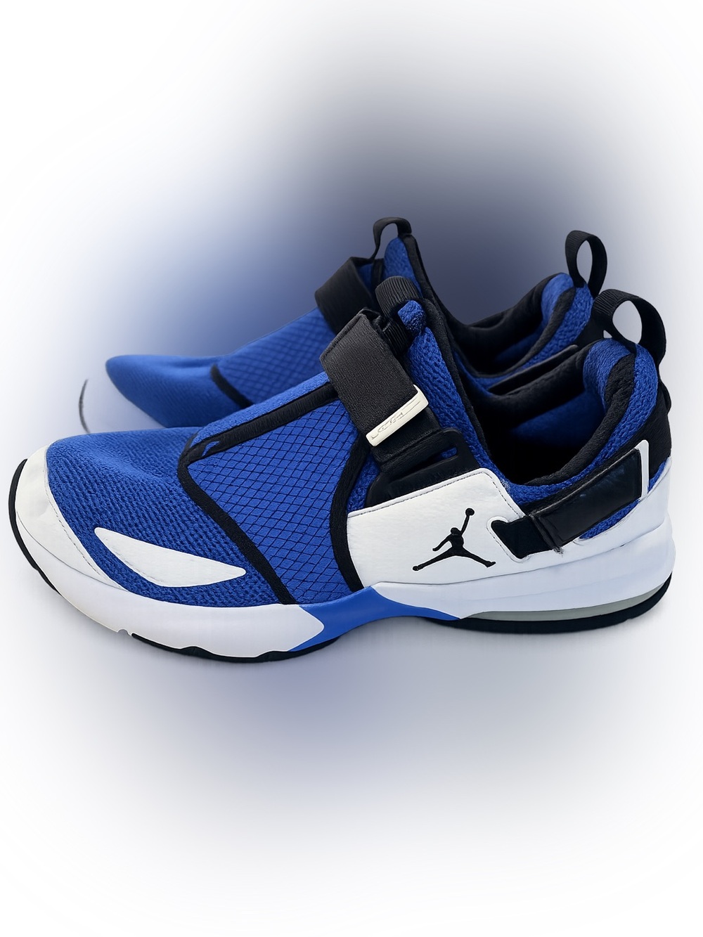Jordan Black and Blue Slip-On Athletic Shoe